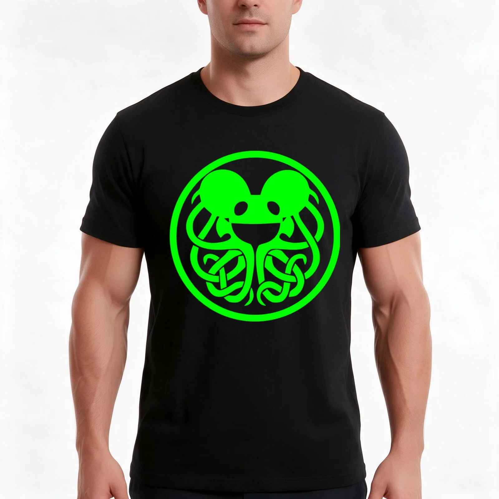 DeadMau5 T-Shirt, Summer Casual Cotton Tee, Oversized Streetwear Tops, Vintage Graphic Print, Loose Fit Short Sleeve