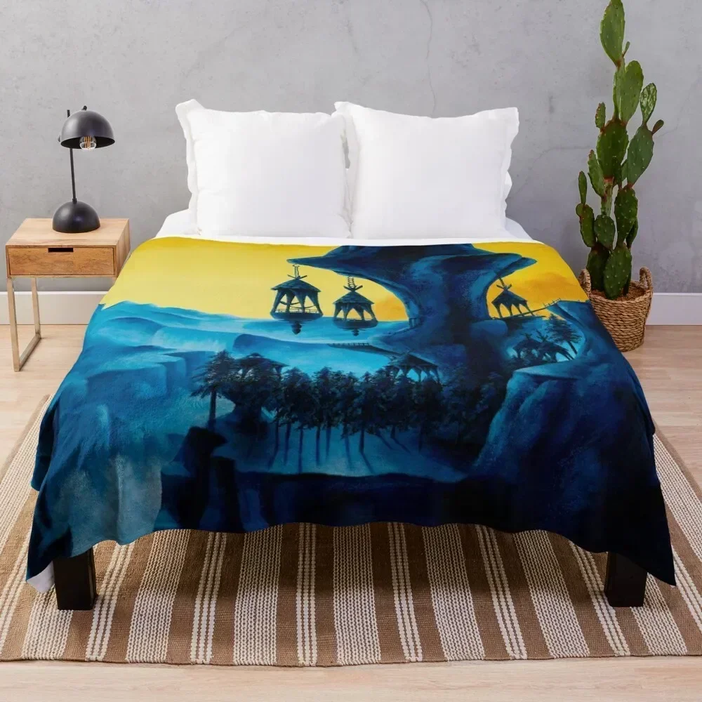 

Rito Sunrise Throw Blanket Cozy Sofa Blanket for TV Watching Napping