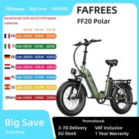 FAFREES FF20 Polar  Electric Bike 20*4 inch Adult E-Mountain Bike 500W Motor electric bicycle 48V10.4Ah*2 Battery Fat Tire Ebike