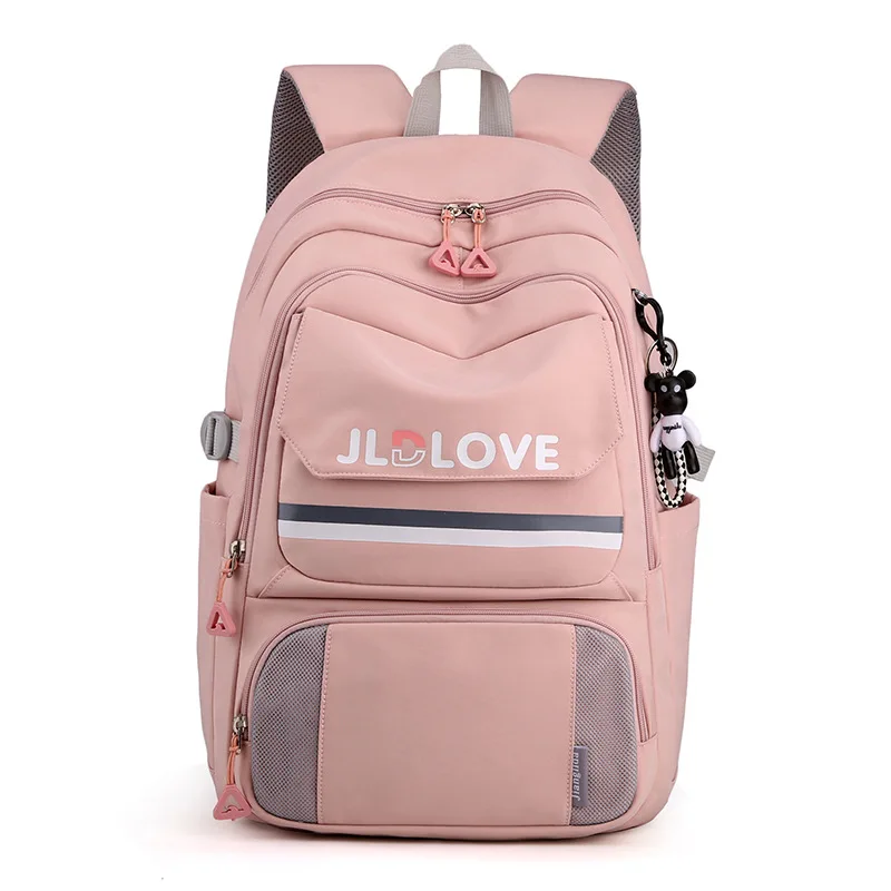 Casual Backpacks for Women School Students Girls Book Bag Simple Laptop Computer Backpack Lady Multipocket Travel Bags Packsack