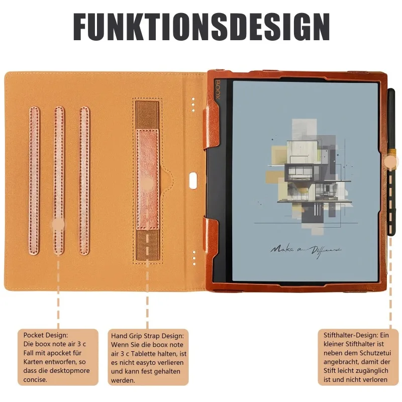 Business Handheld Cover For Funda Onyx Boox Note Air 4 3 C 2 Plus 10.3