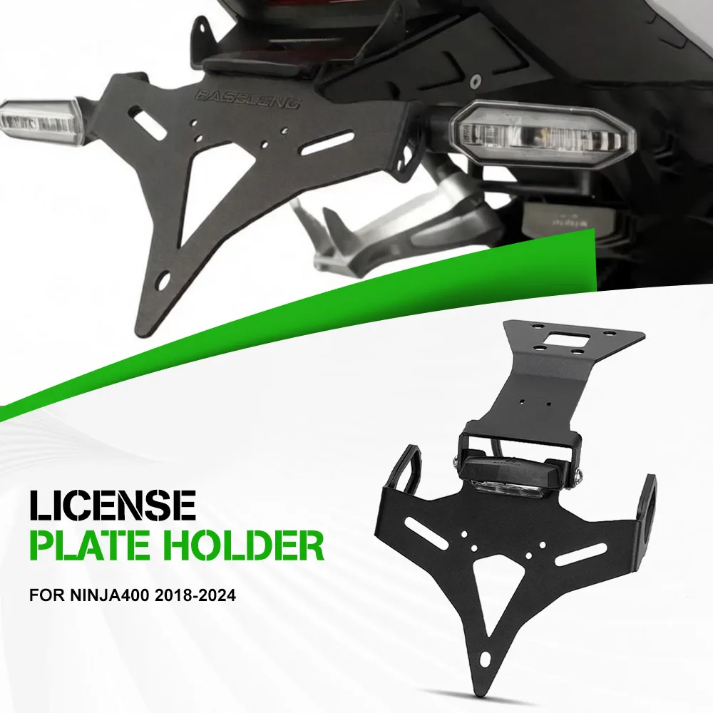 For Kawasaki Ninja400 2018 2019 2020 2021 2022 2023 2024 Rear License Plate Holder Bracket Tail Tidy Fender Eliminator Ninja 400