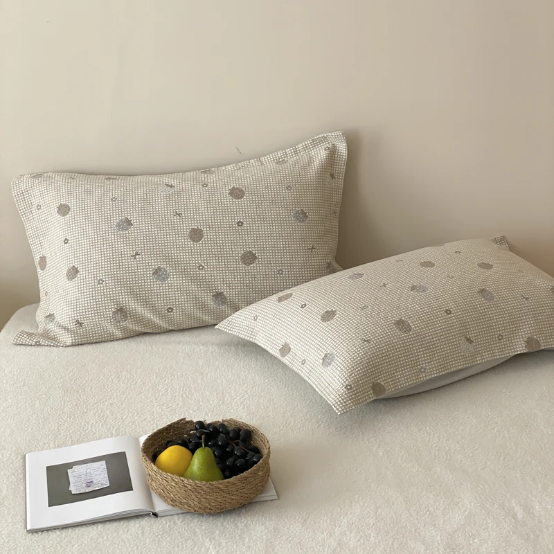 غطاء وسادة ناعم لطيف على شكل قلب فتاة جديدة لعام 2025، غطاء وسادة بسيط مكون من أربع طبقات، غطاء وسادة صغير طازج لحماية الأوساخ #6