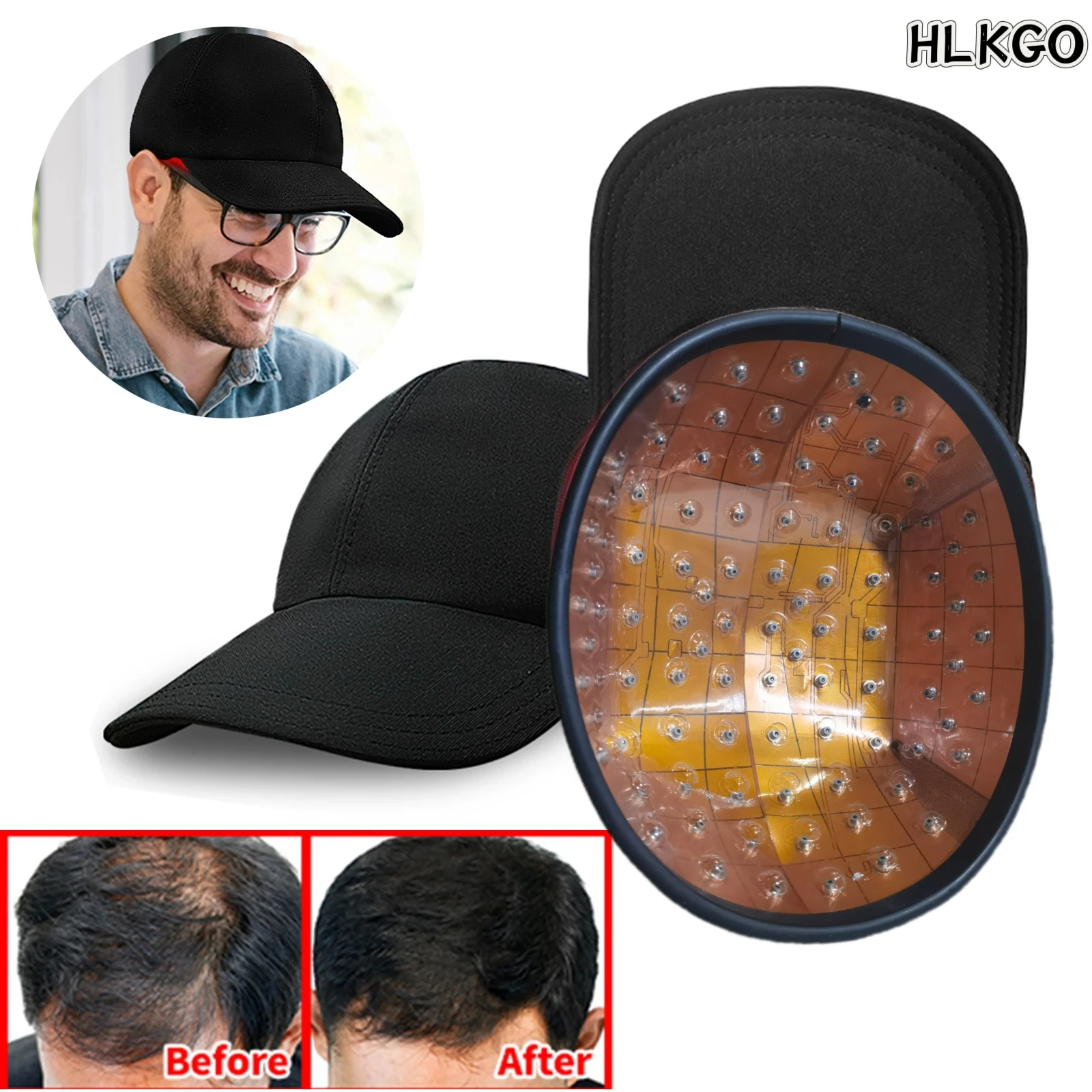 

Hot Sale! Laser Cap For Hair Growth Waterproof IPX5 Wireless Helmet Low Level Light Therapy Home Use Device
