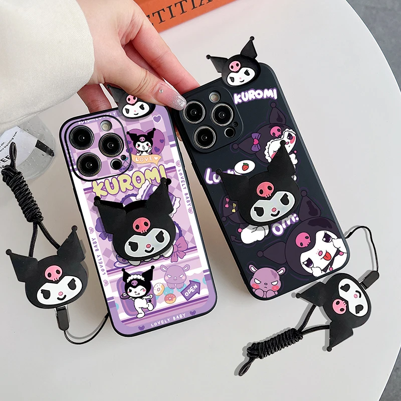 Cute 3D Kuromi Cartoon Tpu Case For Realme C53 C25 C21 C21Y C25Y C20 C51 C12 C15 C30 Note 50 C55 C33 C35 C67 C31 12 Pro Cover