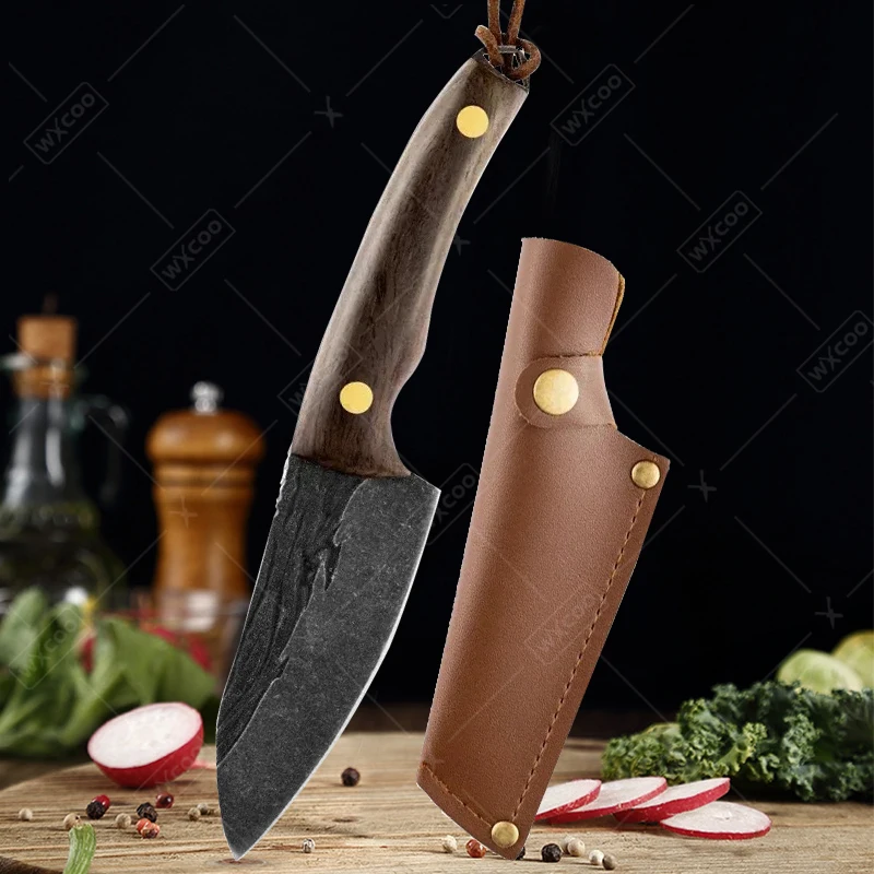 Professional Chef Knife Kitchen Chef Boning Knifes Handmade Forged Stainless Steel Meat Cleaver Butcher Knife Cooking Knives