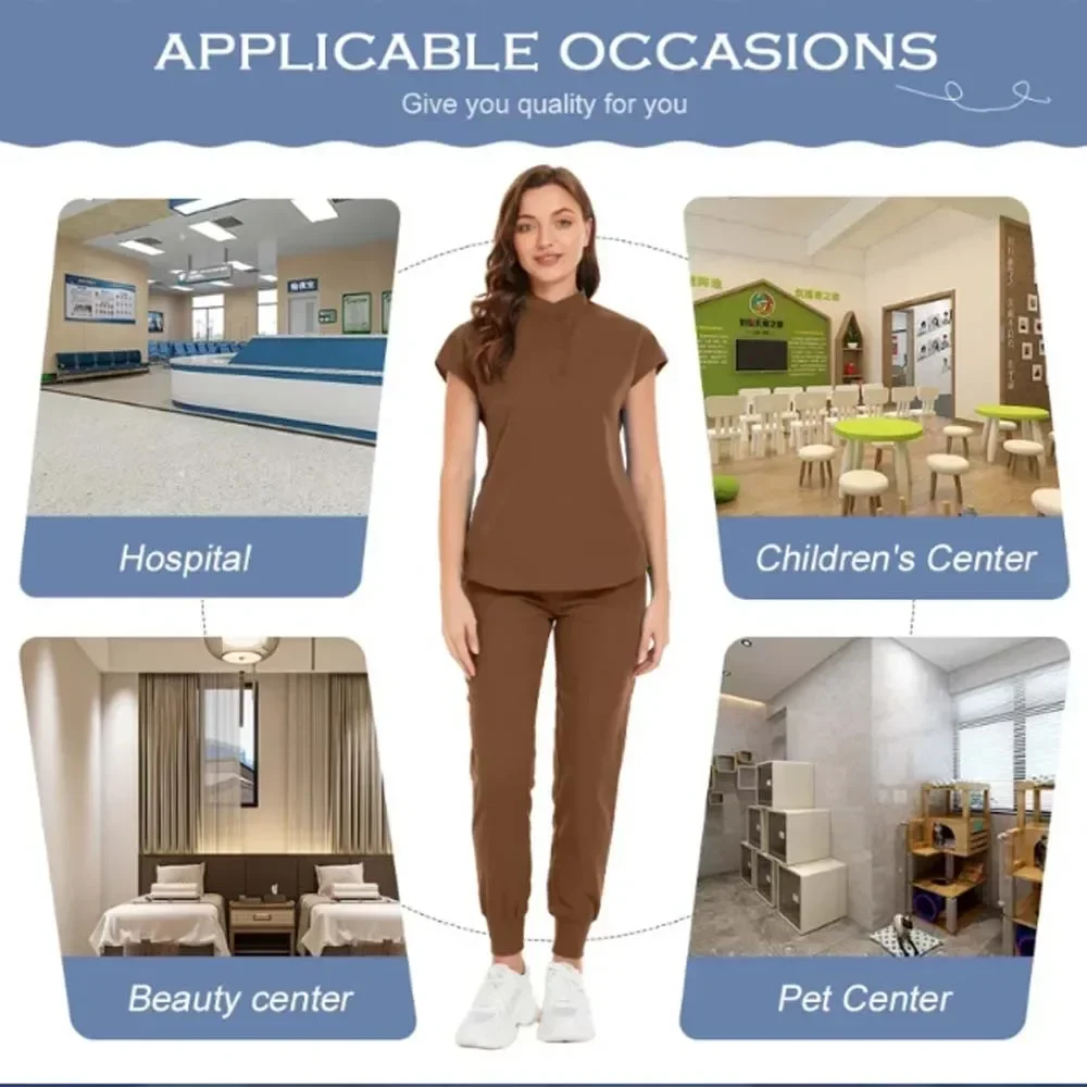 Новый медицинский лабораторный халат, хирургическая форма, больница, стоматолог, клиника, салон, аптека, костюм для домашних животных, скрабы, лабораторный халат, униформа медсестры, спа-униформа