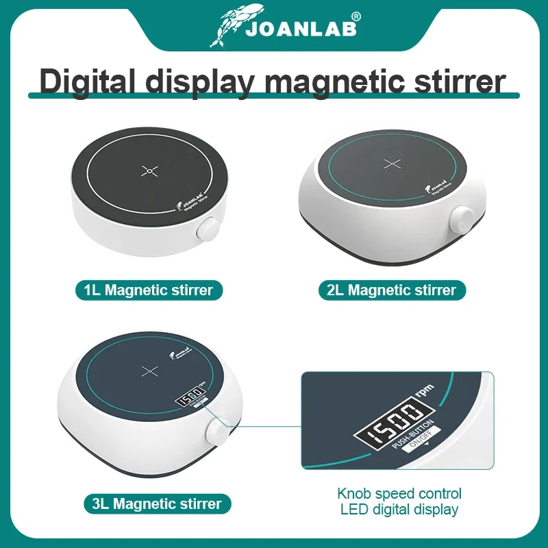 JOANLAB Digital Display Magnetic Stirrer Lab Equipment Magnetic Agitator Magnetic Mixer 110v - 220v With Stir Bar