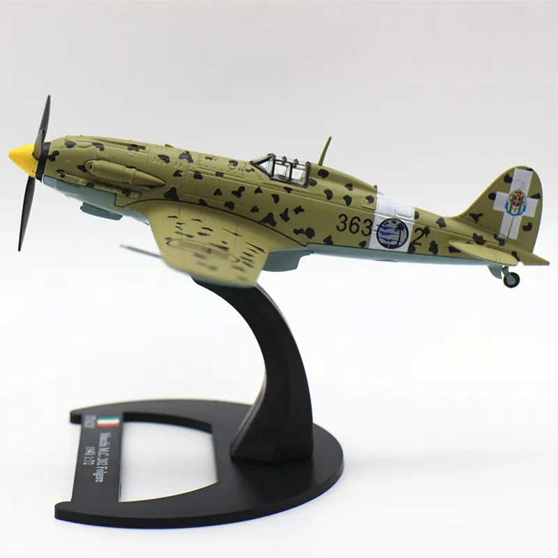 New 1/72 Macchi MC 202 Folgore Italy 1941 Italy Diecast+Plastic Alloy simulation model aircraft for collection gift