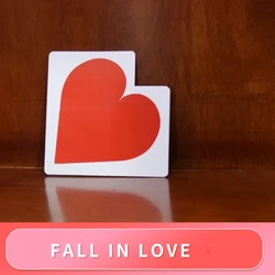 LOVE CARD by O.M.G. Studios, FALL IN LOVEcard magic trick,funny close up magician tool,stage gimmick prop