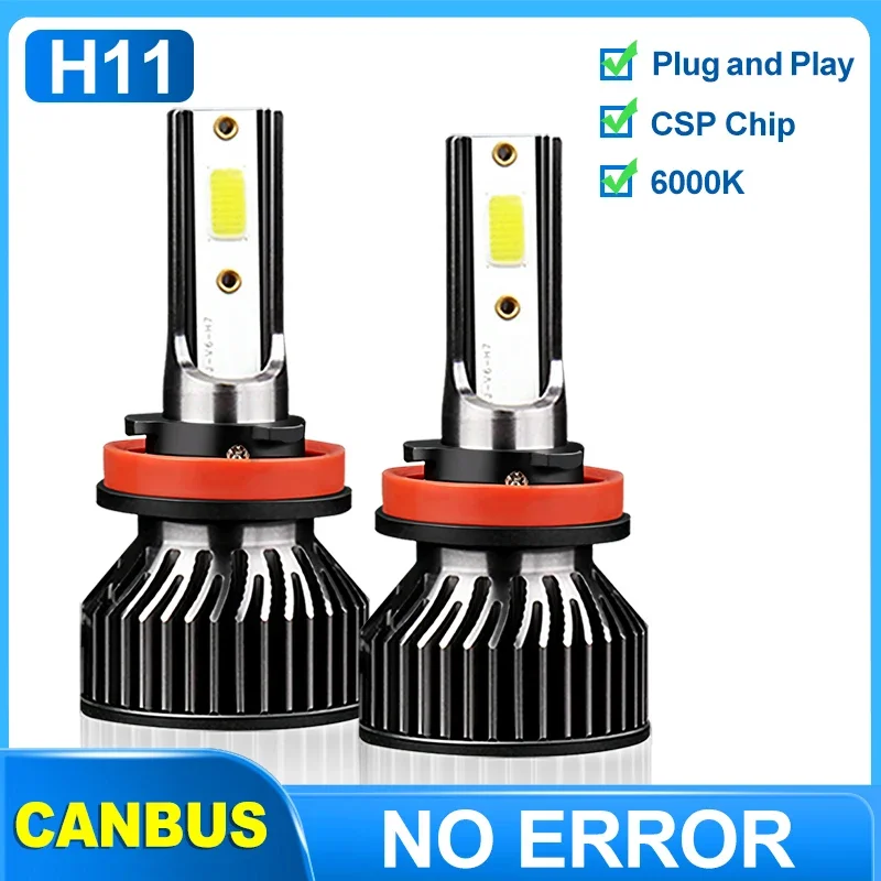 60000LM H11 LED CANBUS автомобильная фара 12В 6500K без ошибок H1 H7 H8 H9 H11 9005 HB3 9006 HB4 Автомобильная лампа Plug and Play