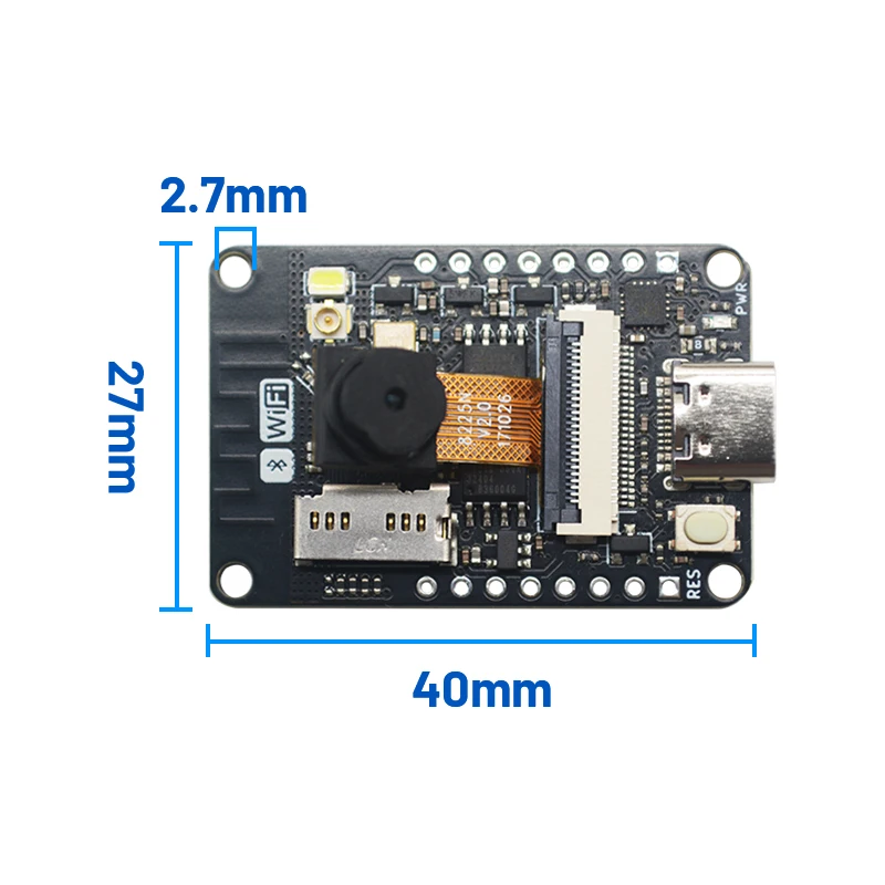 Тестовая плата разработки ESP32-CAM, модуль Wi-Fi + Bluetooth, последовательный порт для модуля камеры OV2640, V3, 8 МБ, PSRAM, 8 МБ, FLASH