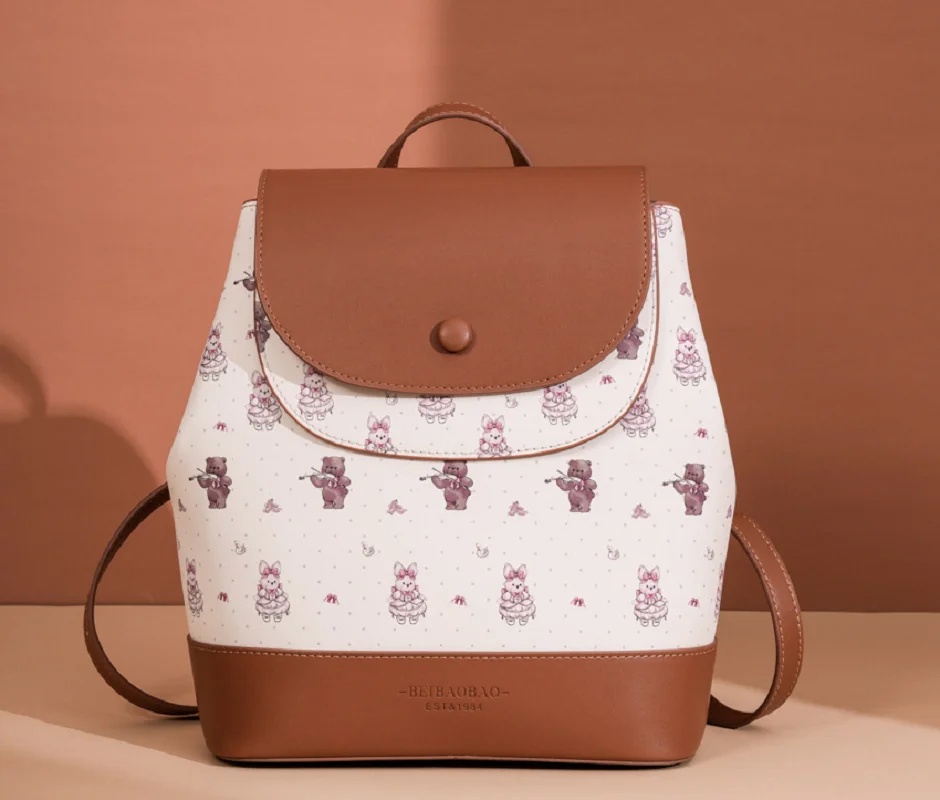 2026 Hot Sale Korean Women's High Capacity Double Shoulder Bags Totes Fashion Lovely Soft Leather Travel Backpacks Crossbody Bag