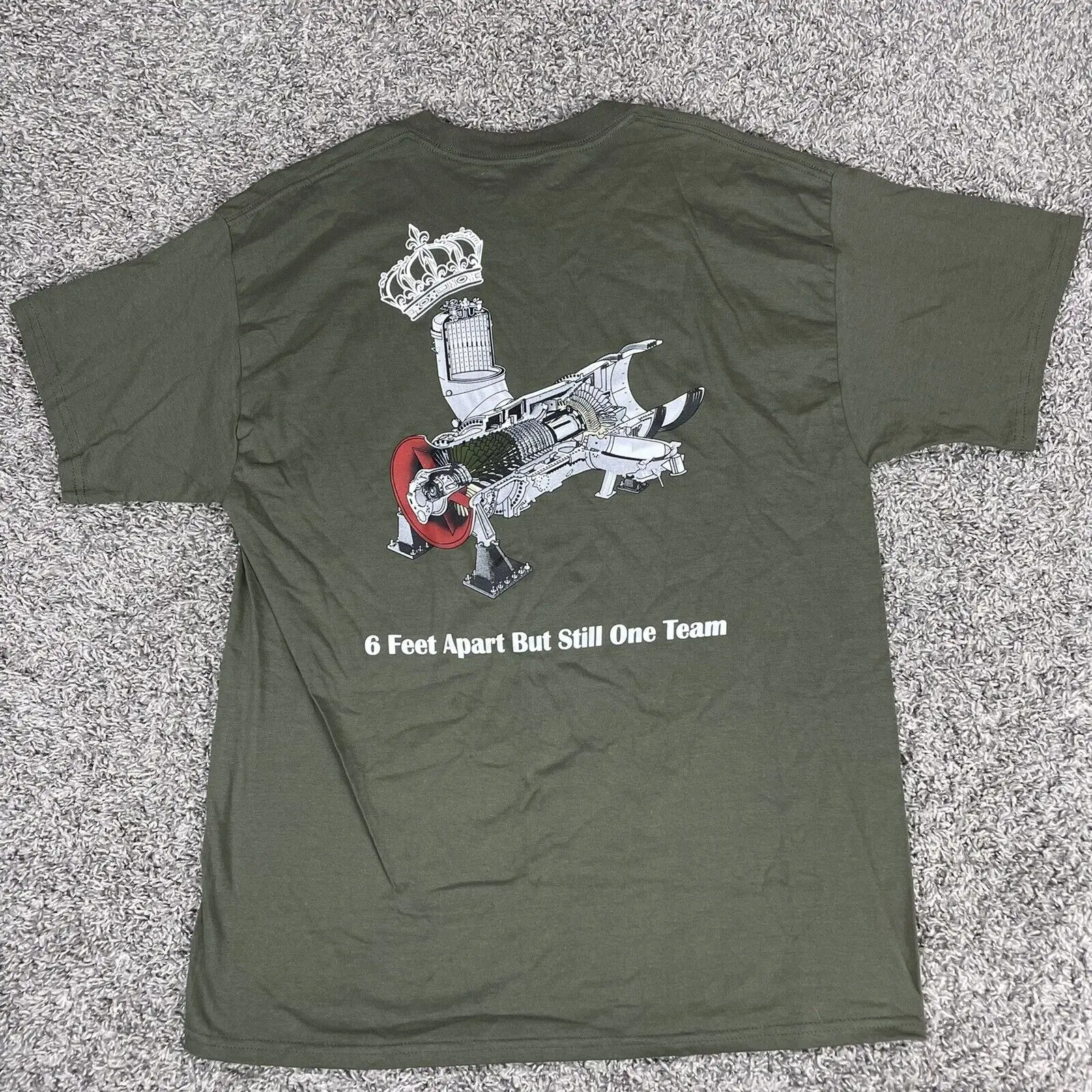 Siemens SGT5-2000e газовый турбинный двигатель Doswell 601 футболка Размер L