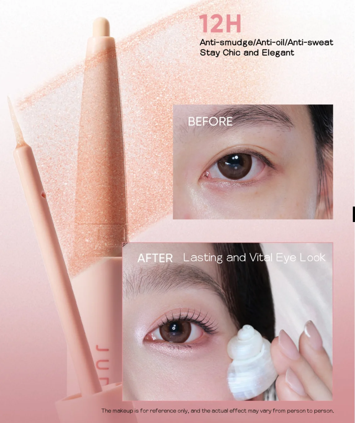 JUDYDOLL デュアルエンド アンダーアイ ペン シャドウ ハイライター マット ネイチャー 100% オリジナル メイクアップ コスメティック