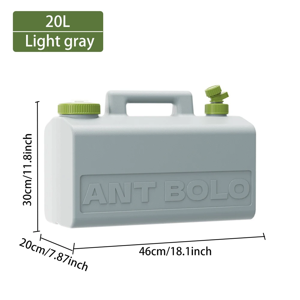 20L Outdoor-Camping-Wasserbehälter, BPA-freier Lebensmittelechter Wasserkrug mit Zapfhahn für Wandern, Angeln und Notfälle – Detail 11