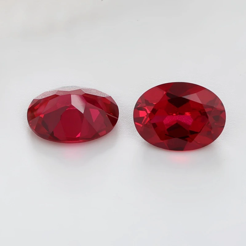 2 Stück/Set wunderschöne Rubin-Saphir-Edelsteine, 13 x 18 mm, oval, facettiert geschliffen, Mohs-Härteprüfung, für Schmuckherstellung/-fassung/-sammlung/-Geschenk – Detail 1