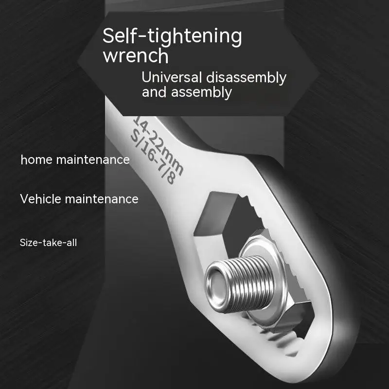 Wrench Self-tensioning Universal Multifunctional Double-ended Dull Plate Sub Plum Blossom Spectacle Wrench