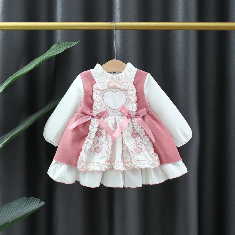 Robe d\'été Lolita pour filles, costume de princesse pour enfants de 0 à 4 ans, vêtements d\'anniversaire, 2024