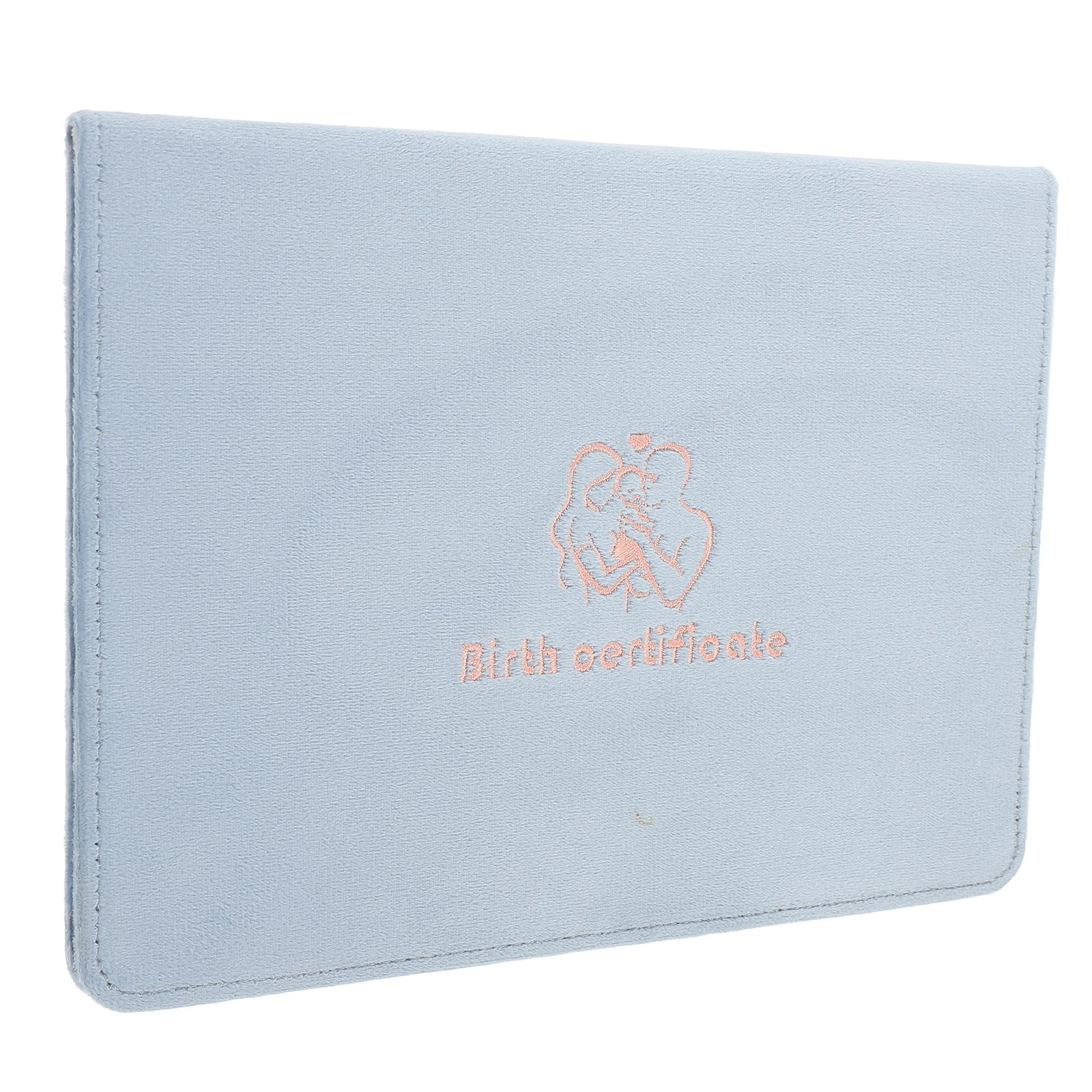 

1Pc Birth Certificate Protective Cover Warm Pink Waterproof Artificial Folder Newborn Document ganizer Storage Case