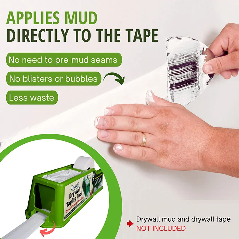 Amaziinng Drywall Taping Tool Dispenser-Drywall Tape Pre-coats Tape With Compound Mess Free DIY One Step Drywall Tape