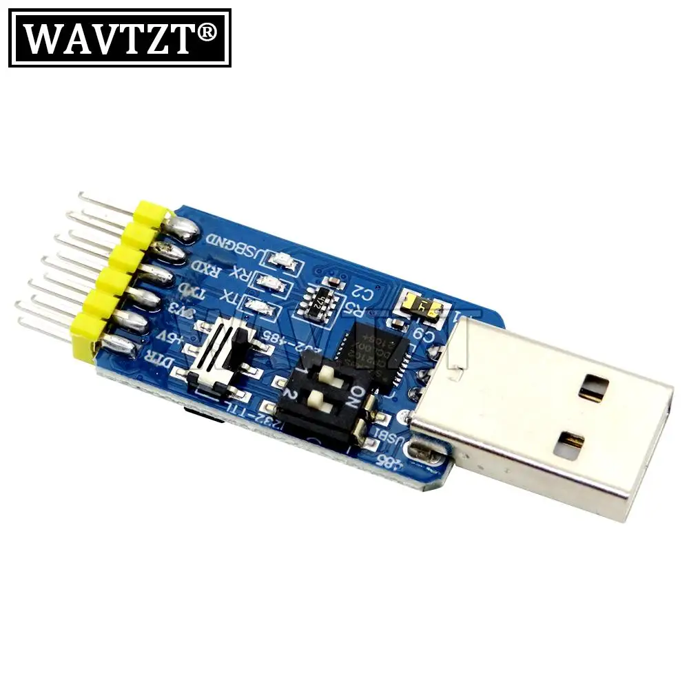 WAVTZT CP2102 USB to UART TTL RS232 USB TTL to RS485 Mutual Convert 6 in 1 Convert Module Serial Adapter for Arduino