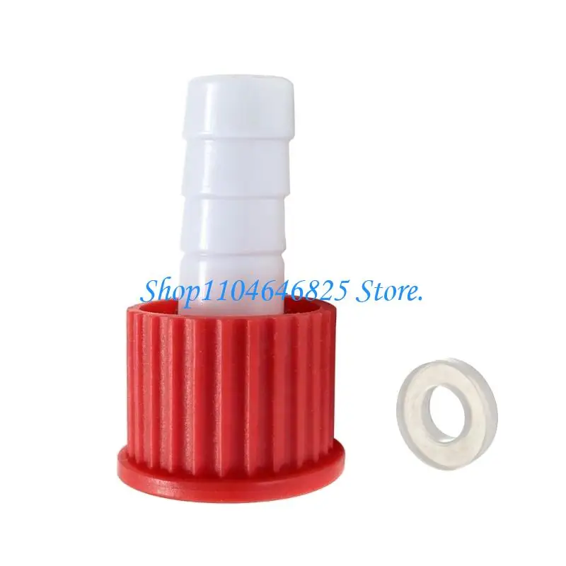 Tube service fitting with cap for maintenance tubing Threaded Hose Connector