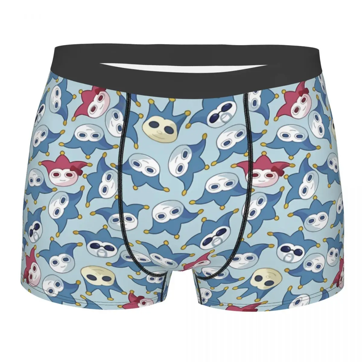 Blue Badger Pattern Underpants Cotton Panties Men's Underwear Ventilate Shorts Boxer Briefs