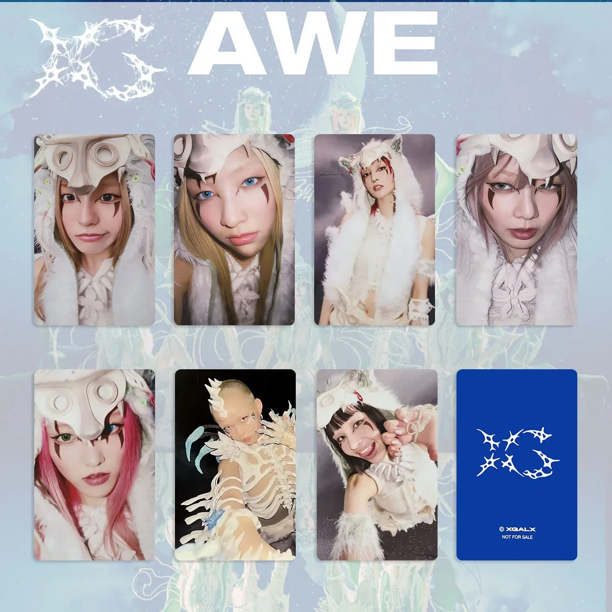 

Kpop Japanese Girl Group XG New Album AWE Album Lomo Card Fan Collection Gift Double-sided High-definition Printed Photo Card