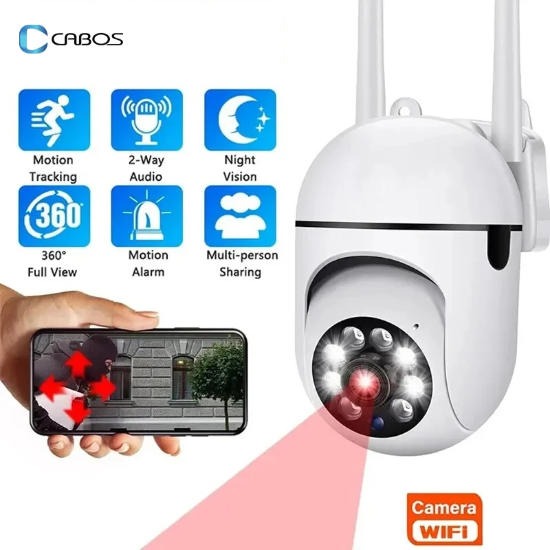 

WiFi Camera 1080P HD Night Vision 2.4G hotspot 360° Rotate Anti-theft Monitor Security Surveillance Smart Camera for Phone