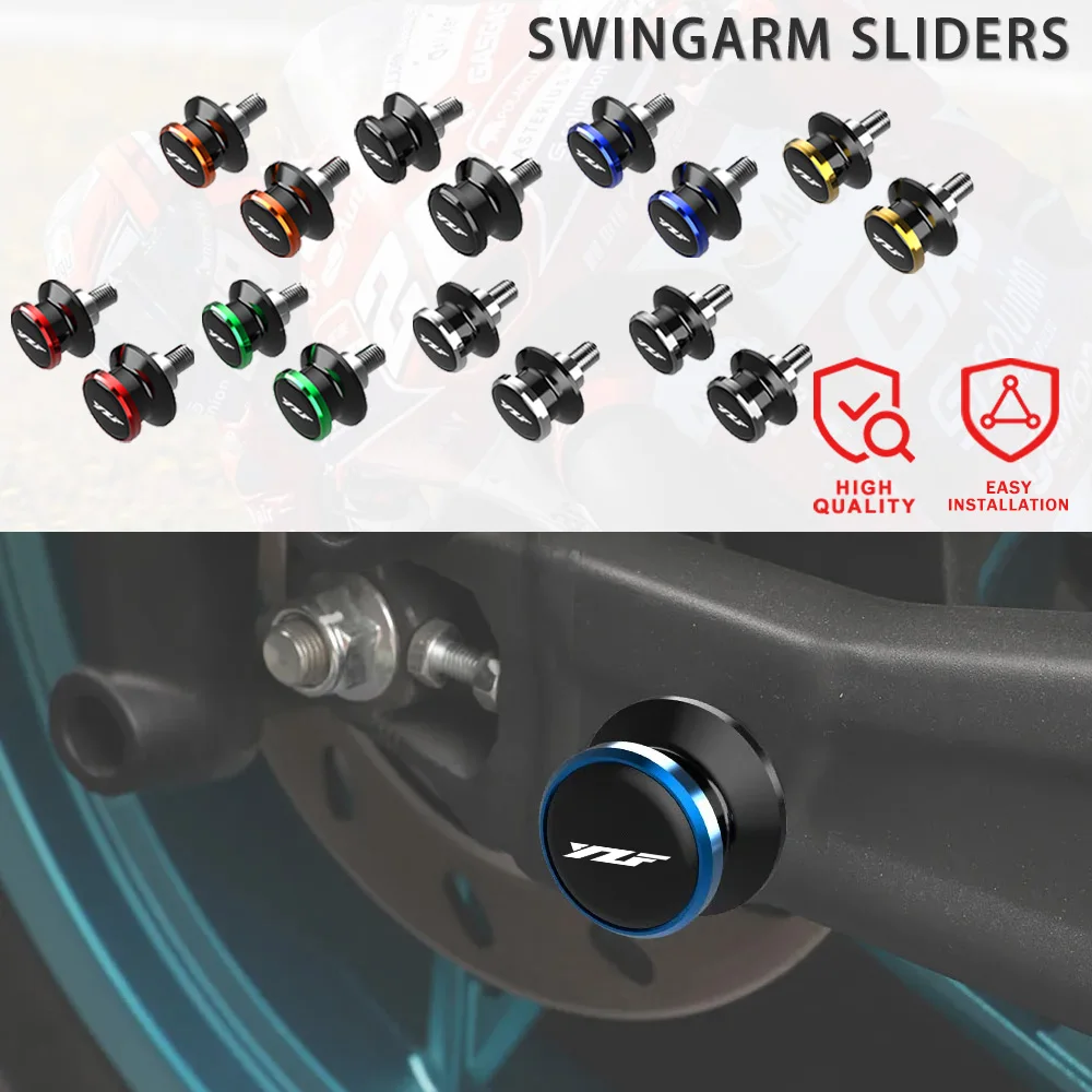 

Swingarm Spools M6 Slider Stand Screws For Yamaha YZF R1 R3 R6 R7 R25 1999-2023 Motorcycle Accessories Aluminum Tire Valve Caps