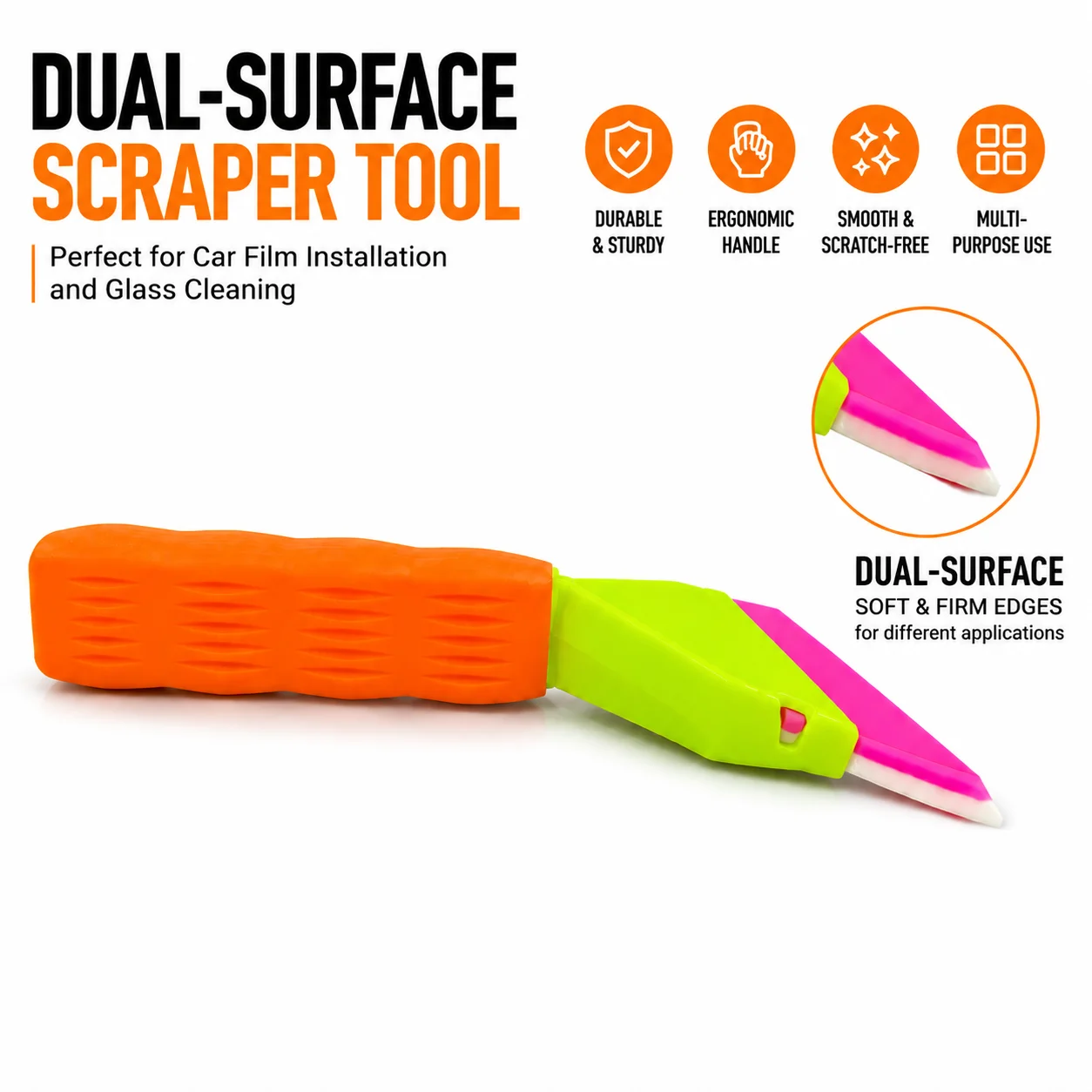 PPF Car Film Squeegee Scraper Tool Detachable Blade Bubble Remover Window Tint Vinyl Wrap Installation Water Wiper