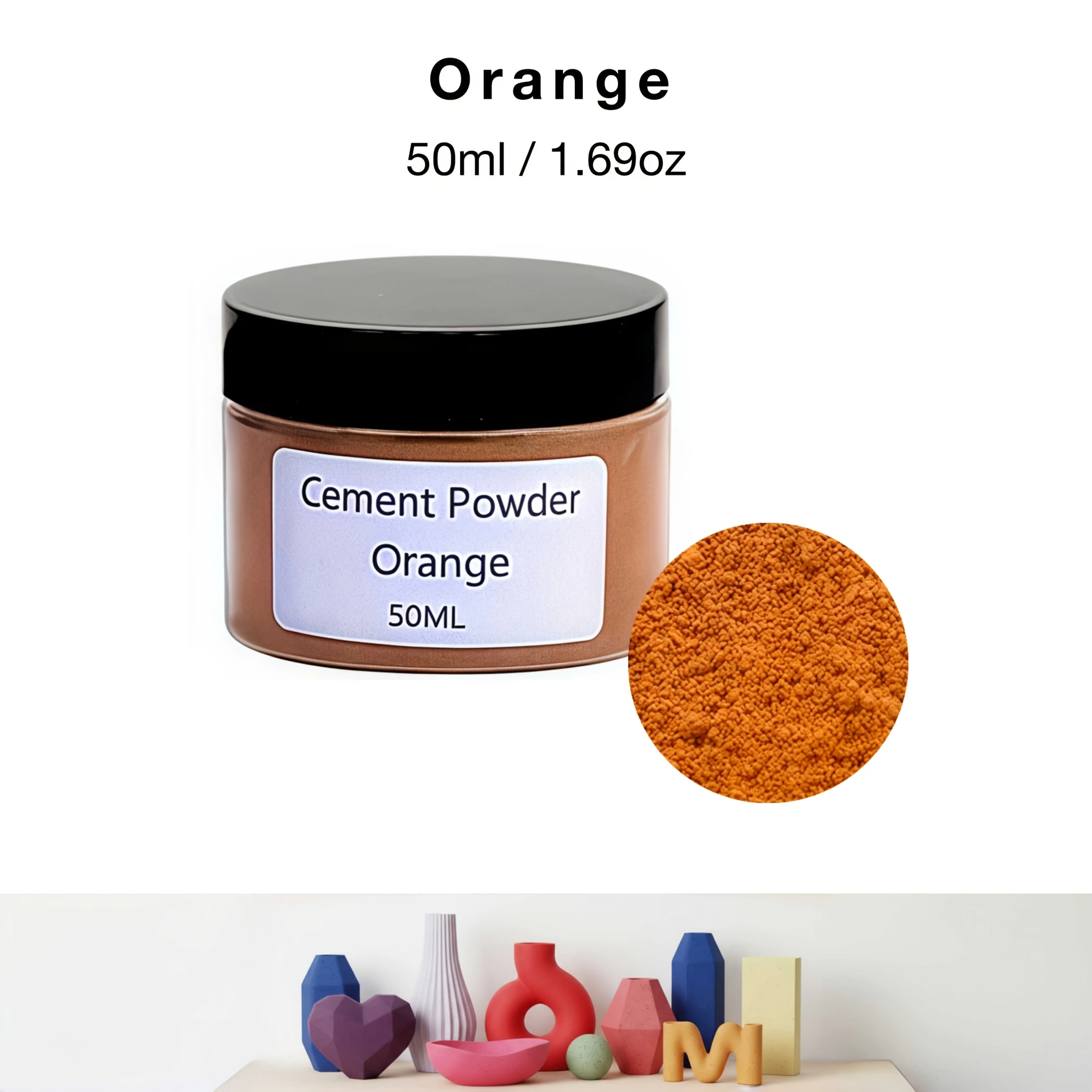 50 ml/1,69 oz Gipspigmenten, 12 kleuren beschikbaar - Watergedragen kleurstoffen voor gips, epoxyhars ambachten en het maken van sieraden. Gepigmenteerde verfpoeders voor harsambachten, doe-het-zelf