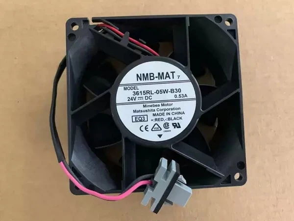 

NMB-MAT 3615RL-05W-B30 EQ3 DC 24V 0.53A 90x90x38mm 2-Wire Server Cooling Fan