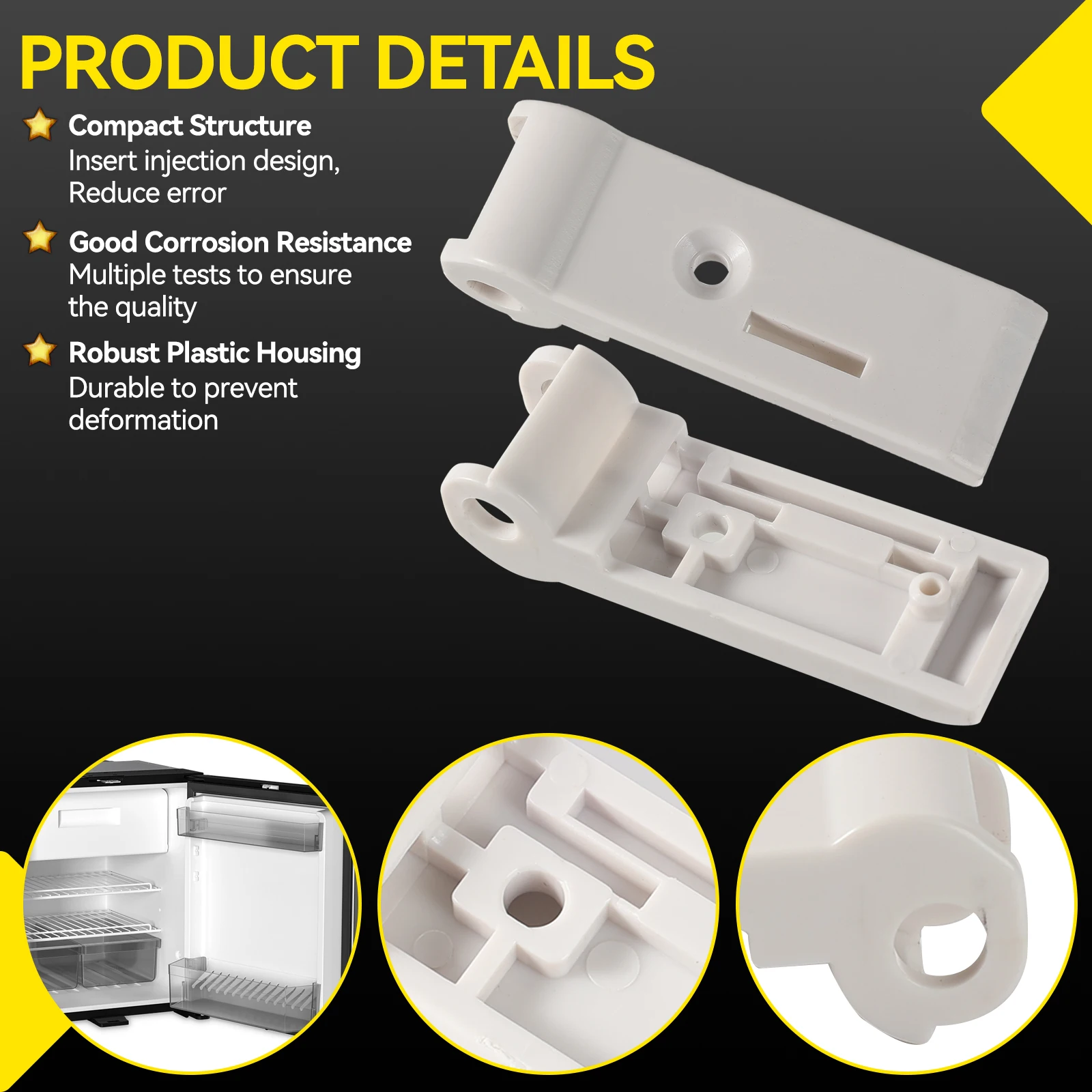 

2x Петля двери морозильной камеры для Electrolux Dometic Rm 6 7 8 Rge 2100 2412125011, для холодильников в караванах, автодомах, RV 2412125110