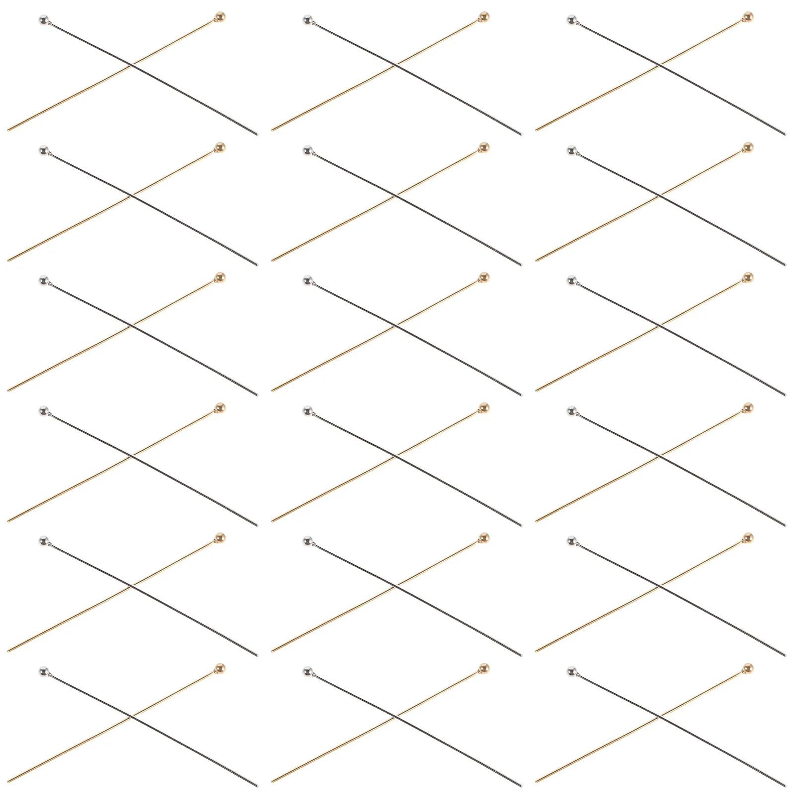 100 قطعة دبابيس الديكور الفولاذ المقاوم للصدأ الكرة رئيس عصا دبابيس Diy بها بنفسك صنع المجوهرات الحرف أقراط القلائد خرز تميمة #3