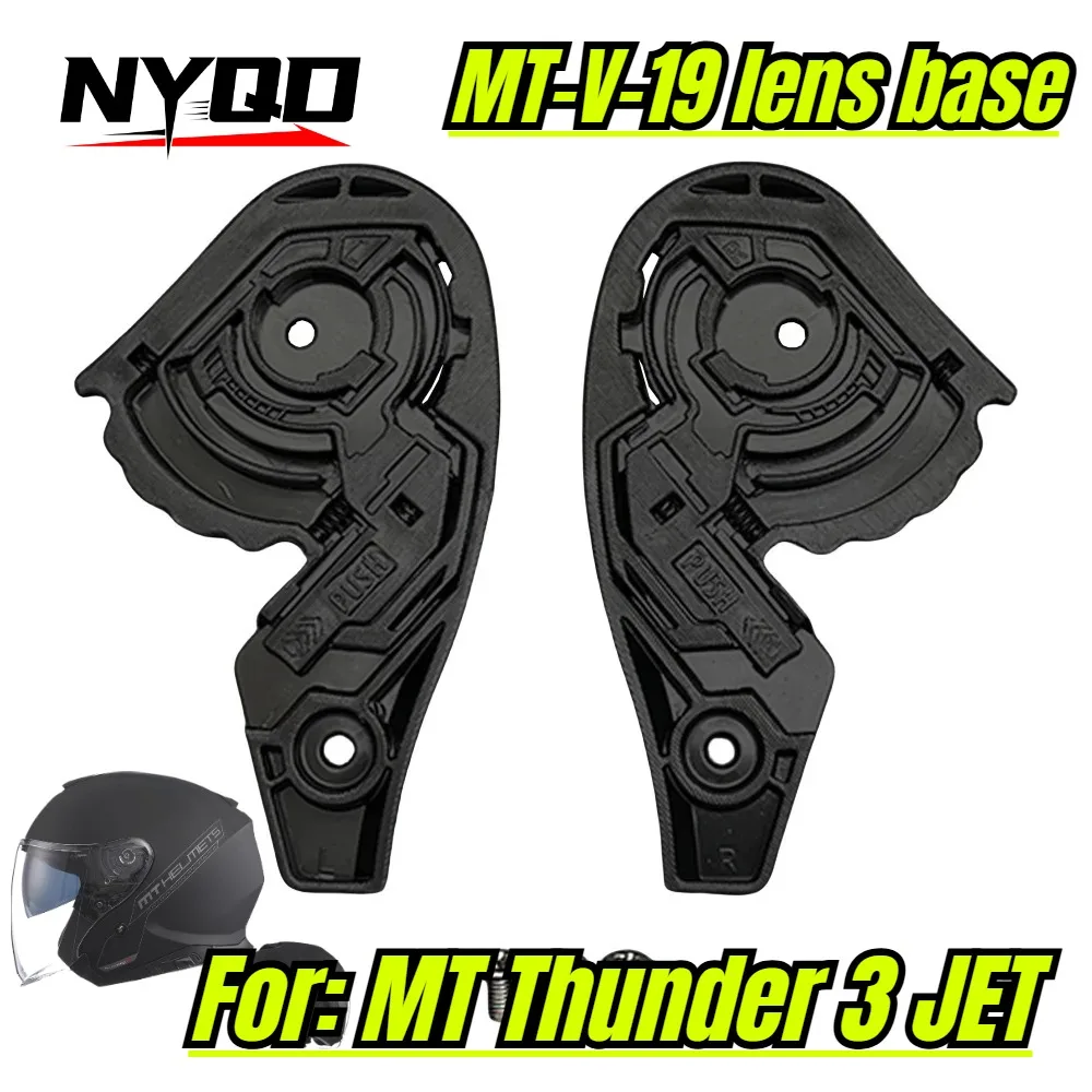 MT V19 Thunder3 JET Helmet Visor Base Shield Replacement Accessory Recambio Base De Visera Casque