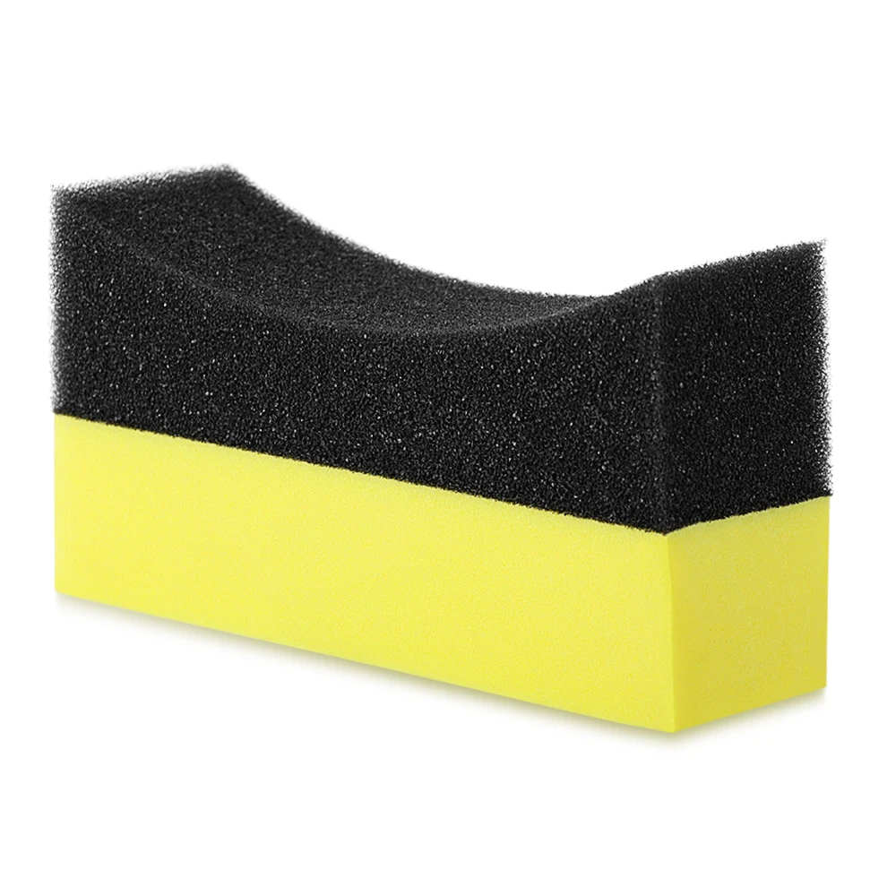 1Pcs Car Tyre Cleaning Sponge Tool Waxing Polishing Brush For Subaru Forester XV mitsubishi asx outlander honda civic mazda 2