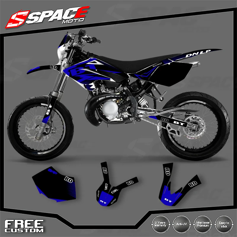 

Наклейки SPACE Custom Motorcycle Graphics Background Decal для Beta RR 50 2006-2010, комплекты эндуро-наклеек 03