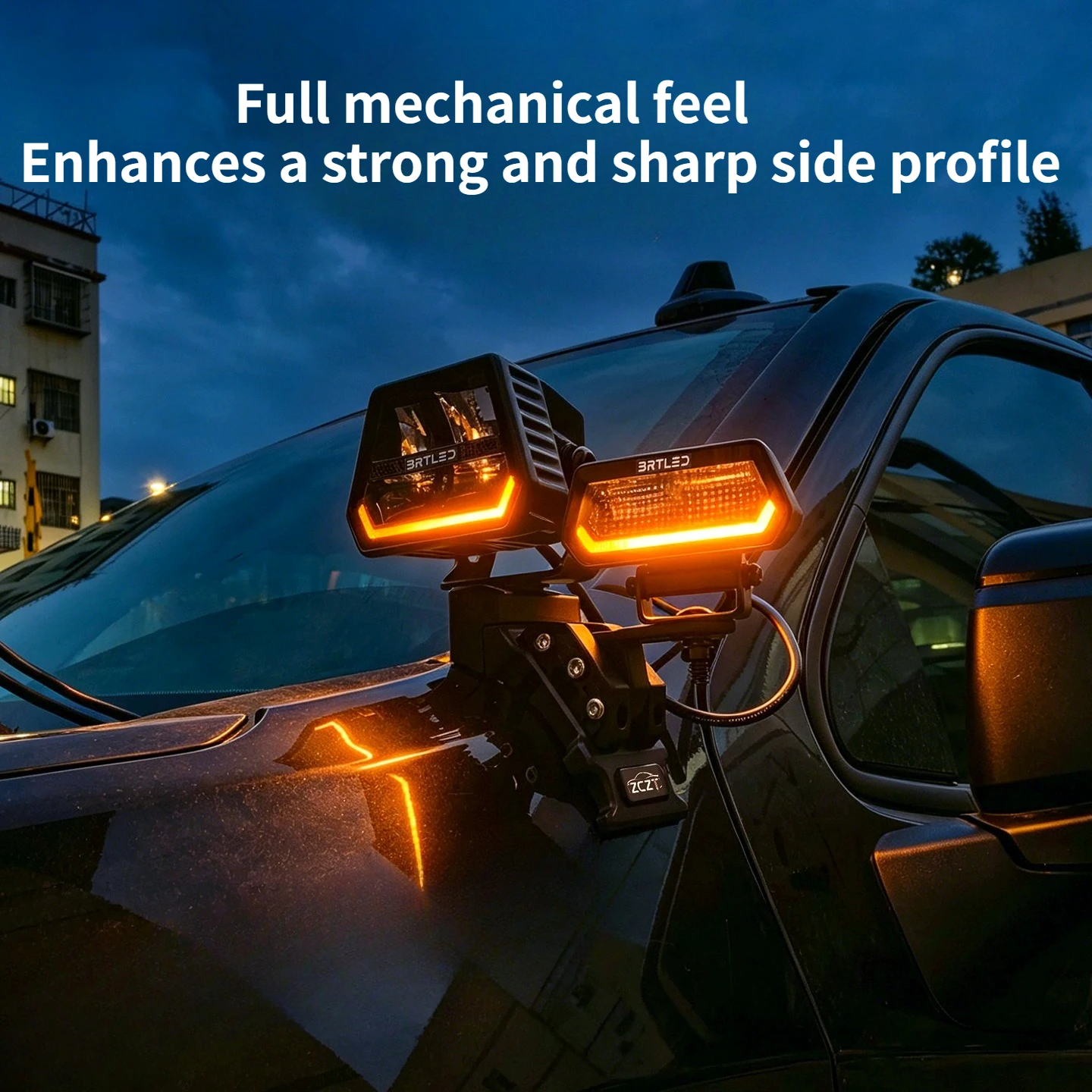 For BAIC BJ 212 T01 2024-2026 Car A-Pillar Expansion Bracket Front Hood LED Spotlight Quick-Release Lamp Stand Car Accessories