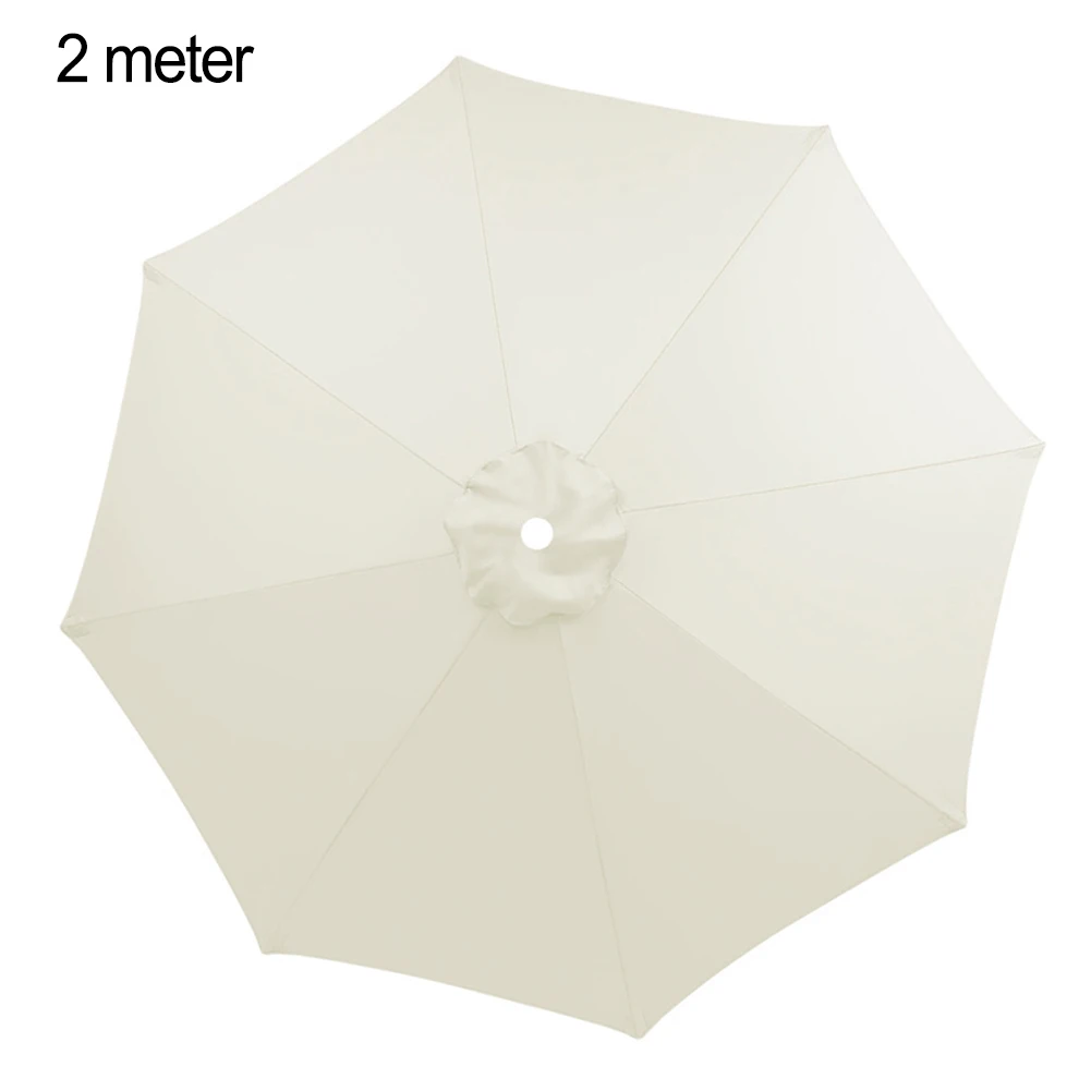 Replacement Parasol Canopy Cover 2m UV30+ Protection Polyester Fabric for Outdoor Umbrella Stands Made of Wood Steel Aluminum