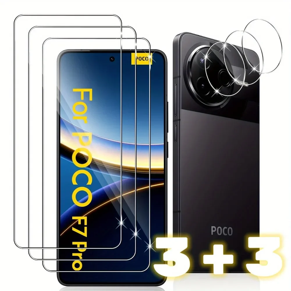 3Pcs Tempered Glass…