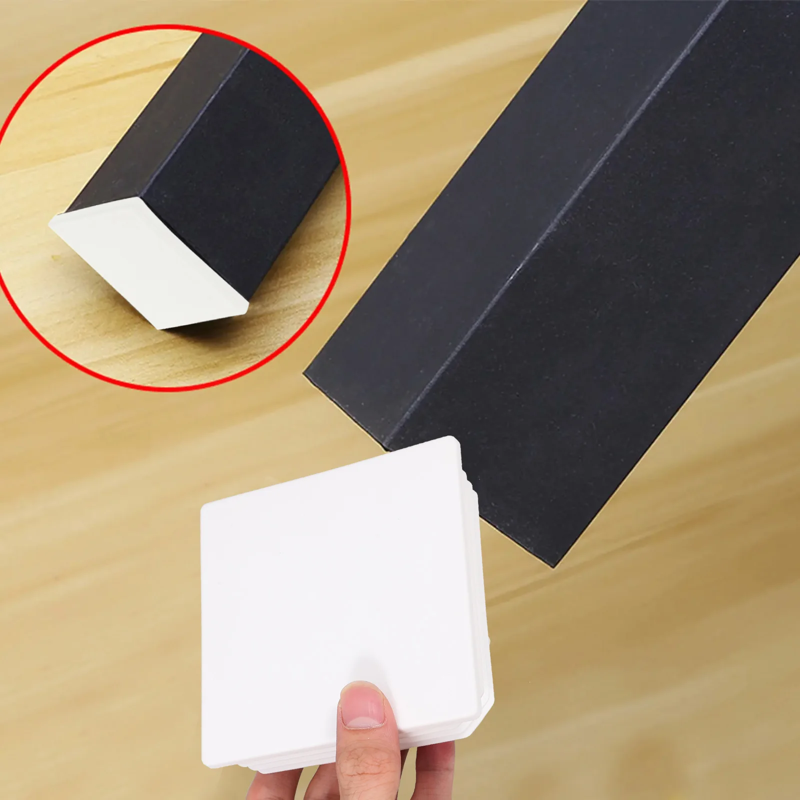 

4Pcs Fence Post Caps Guardrail Cap Replacement Plastic Square Post Cover Fence Protector Sealing Cover Guardrail Caps