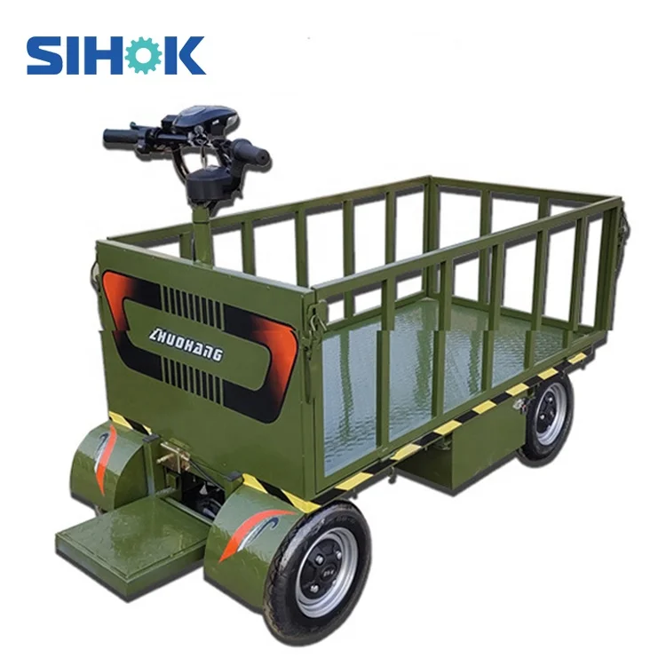 Hot Sale Stainless Steel Trolleys 800kg Heavy  Platform Transport Trucks  Logistic Garden Electric Cargo Trucks