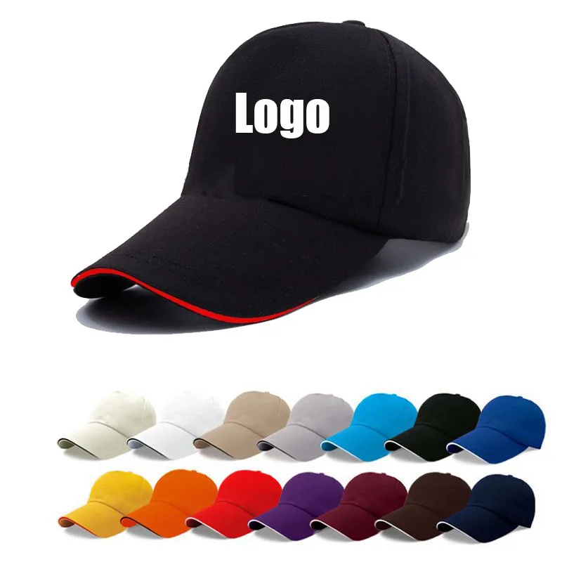 2022 Custom logo Cotton Baseball Cap for Women and Men Fashion Cap Unisex Hip Hop Hats Embroidery Summer Sun Hats