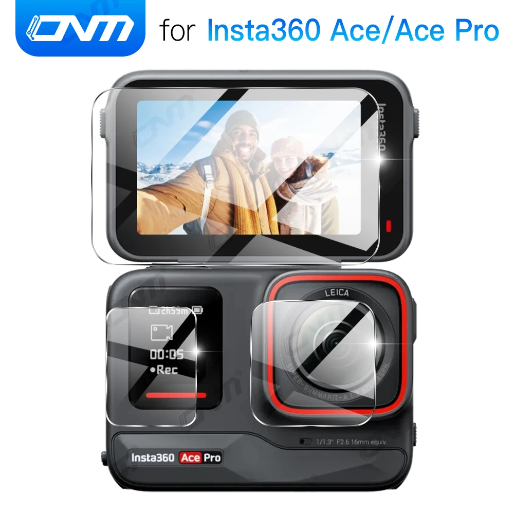 Para insta360 ace pro protetor de lente de tela vidro temperado filme anti-risco para insta 360 ace pro acessórios de vidro protetor