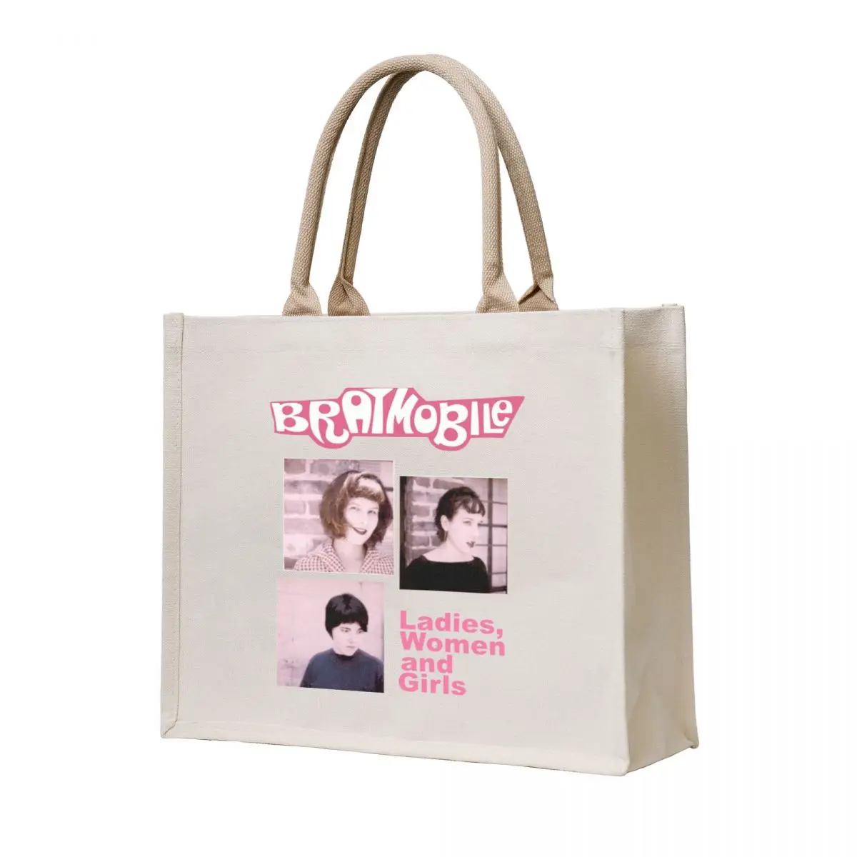 

BRATMOBILE BAND Tote Bag Canvas foldable reusable bag the tote bag