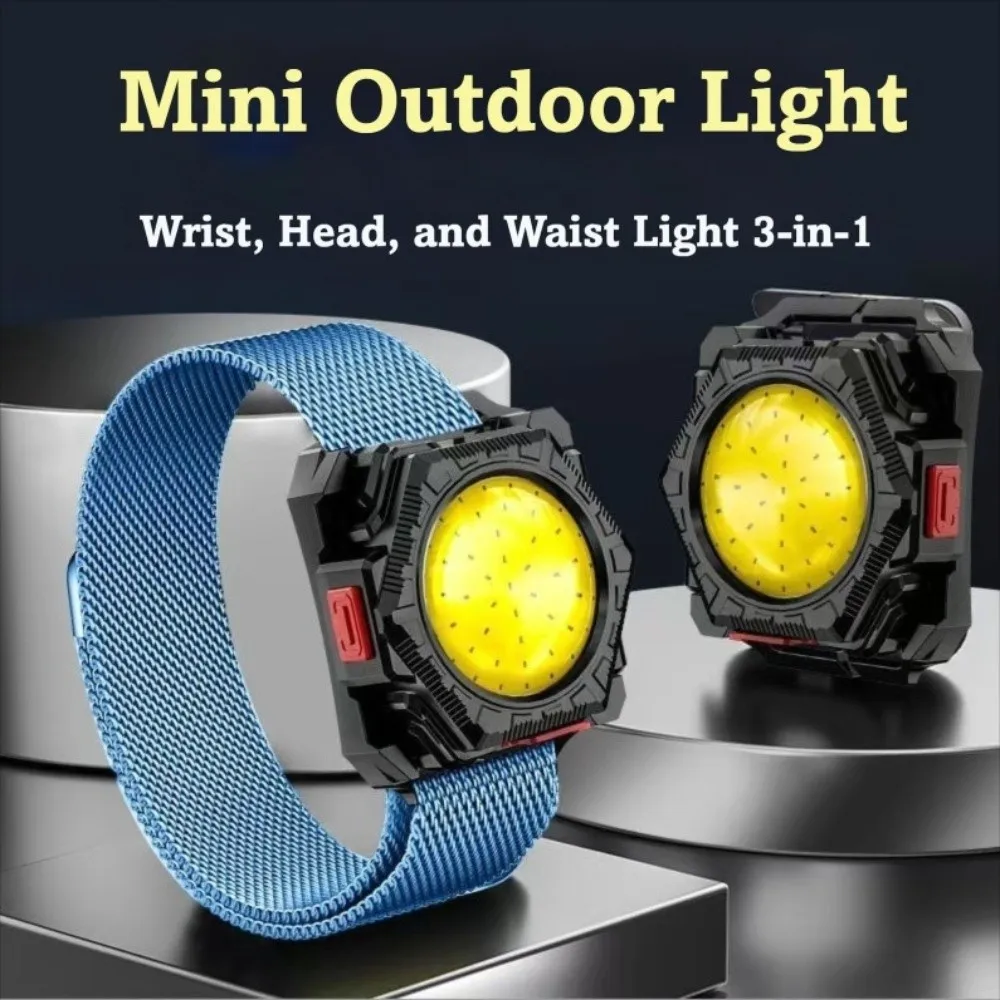 Multi-Functional Helmet LED Light 3-in-1 Type-C Rechargeable NVG Mount Light COB Light Source Super Bright COB Bead Wrist Light