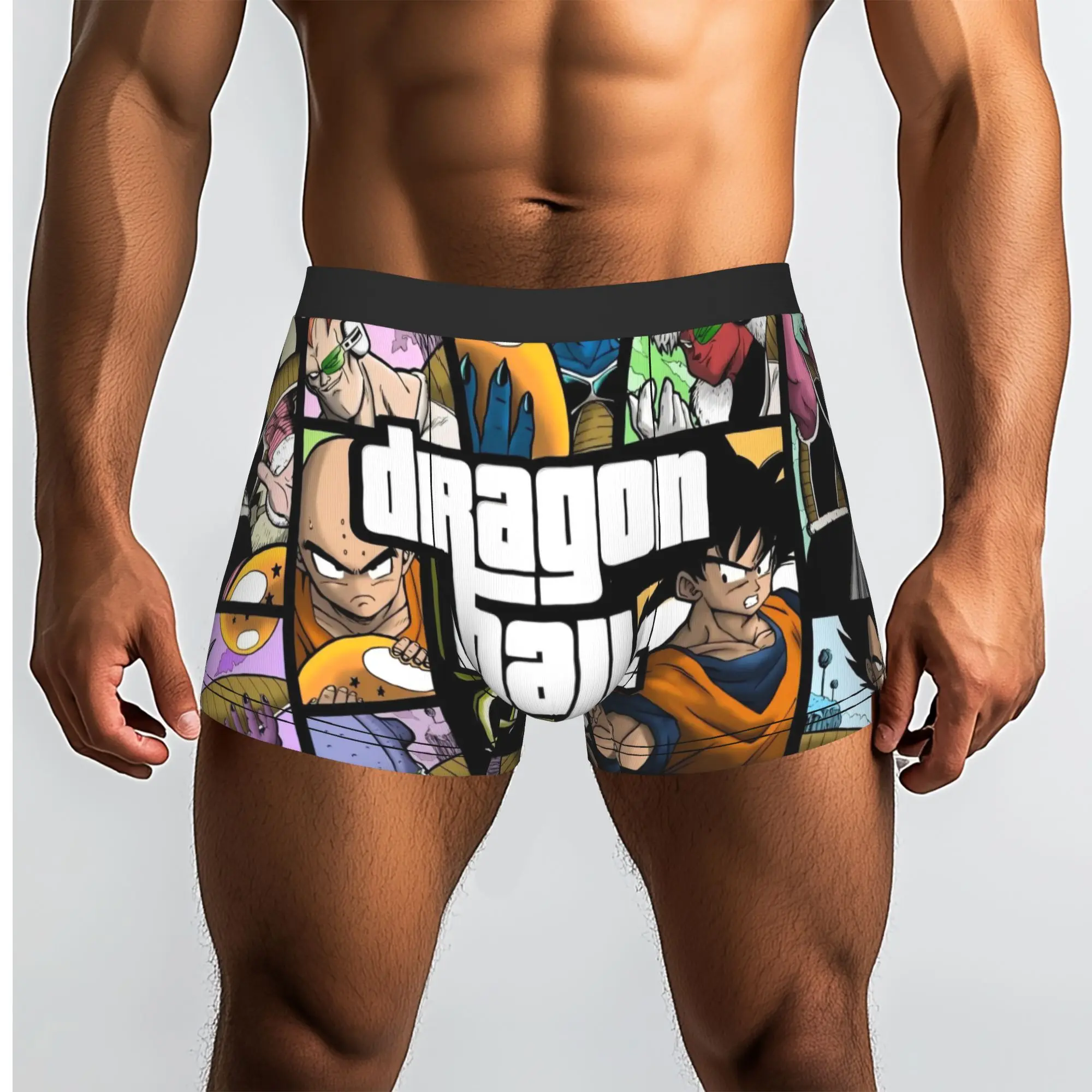 Dragon Ball GTA Dragon Ball Underpants Breathbale Panties Male Underwear Comfortable Shorts Boxer Briefs