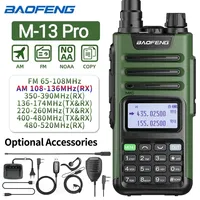 BAOFENG M-13 Pro Walkie Talkie Air Band Wireless Copy Frequency USB Charger Long Range Two Way Radio Transceiver Upgrade UV K5